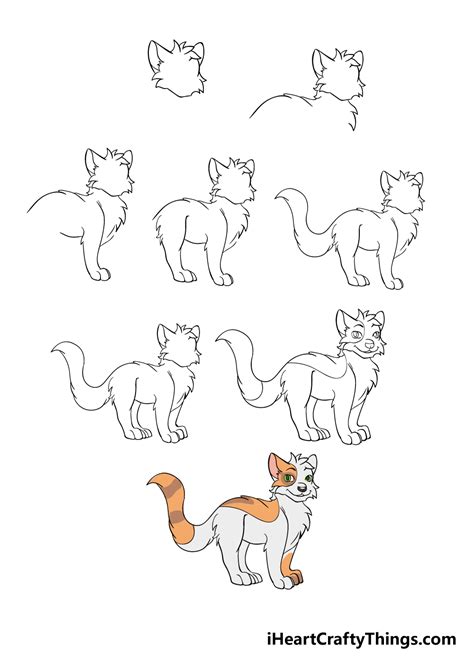 warrior cats sketchbook|warrior cats drawing template.